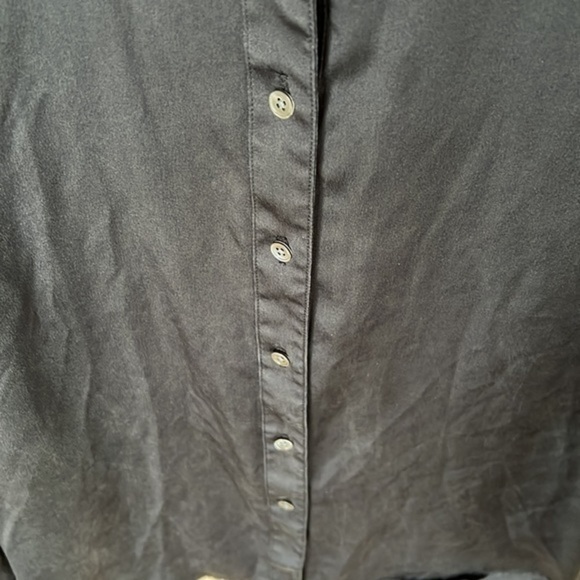 Ravella black silk button long sleeve - Picture 6 of 13